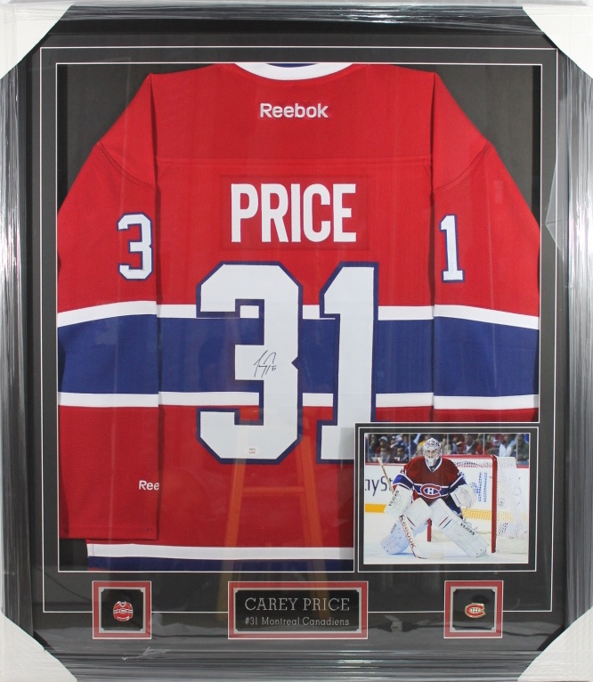 carey price autographed montreal canadiens jersey